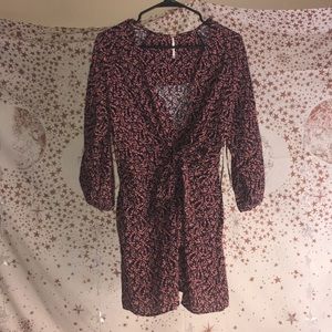 Free People pink floral dress!